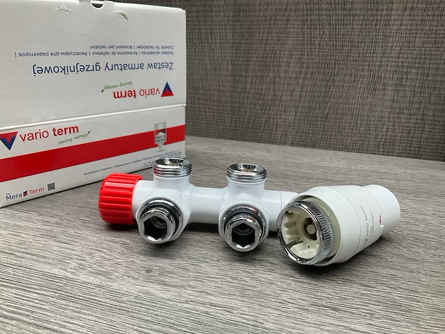 Vario term twins radiatator thermostaat aansluitset - afbeelding 2 van  5