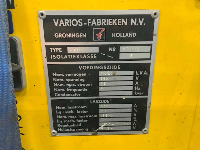Varios vp10 v puntlasmachine - afbeelding 4 van  4