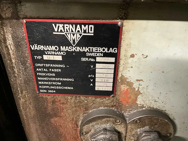 Vårnamo u-1 freesmachine - afbeelding 14 van  15