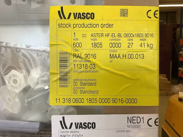 Vasco - aster hf-el-bl - elektrische radiator 180,5x60 cm met blower - afbeelding 4 van  4