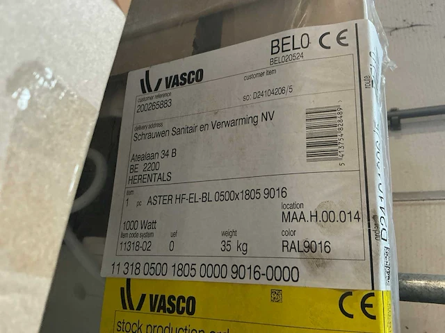 Vasco aster hf-el radiator - afbeelding 3 van  5