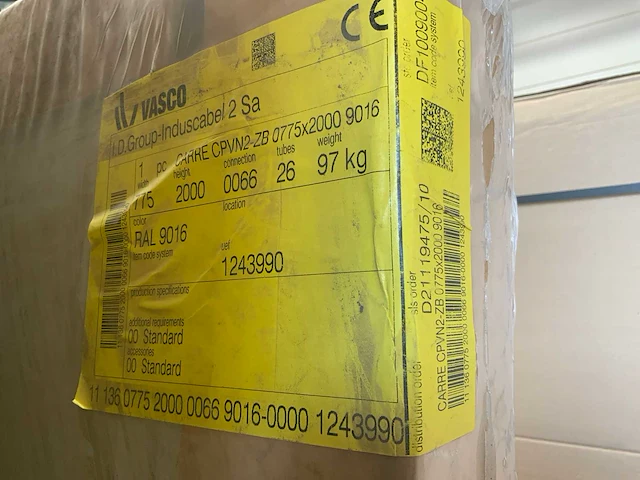 Vasco carre 775x2000mm designradiator - afbeelding 3 van  4