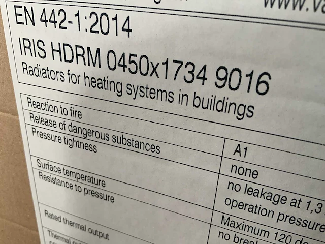 Vasco iris hdrm handdoekradiator wit - afbeelding 4 van  4