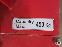 Vatenlifter/vatenheffer/vatenkantelaar hydraulic drum truck, dtf450, rood, 2020 - afbeelding 4 van  14