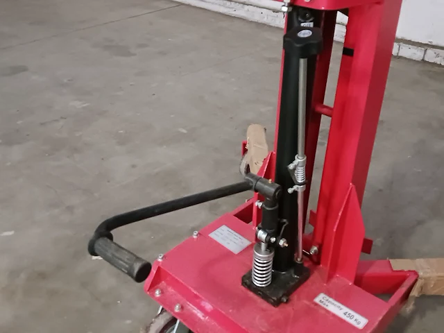 Vatenlifter/vatenheffer/vatenkantelaar hydraulic drum truck, dtf450, rood, 2020 - afbeelding 13 van  14