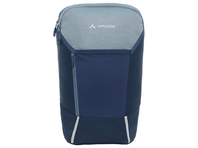 Vaude cycle 20 ii fietstas rugzak heron 70% recycled materiaal blauw - afbeelding 2 van  4