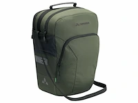 Vaude eback single fietstas enkele fietstas unisex 70% recycled materiaal khaki - afbeelding 1 van  6