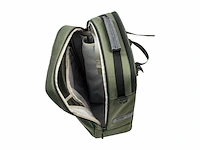 Vaude eback single fietstas enkele fietstas unisex 70% recycled materiaal khaki - afbeelding 3 van  6