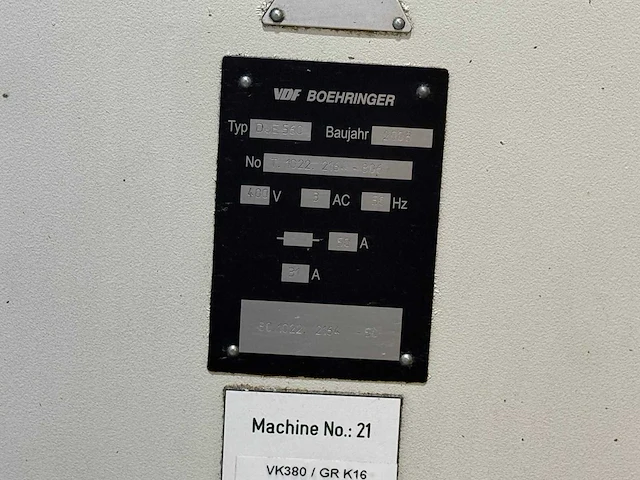 Vdf boehringer due 560 universal lathe - afbeelding 12 van  14