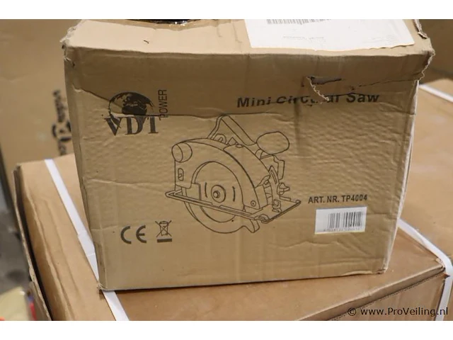 Vdt cirkelzaag 1200w met laser - afbeelding 2 van  5