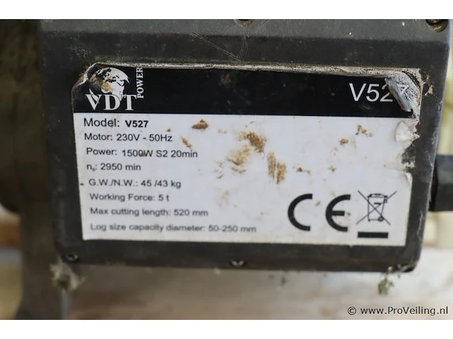 Vdt houtklover model v527 incl. gifspuit, hakbijlen & snoeischaren - afbeelding 6 van  8