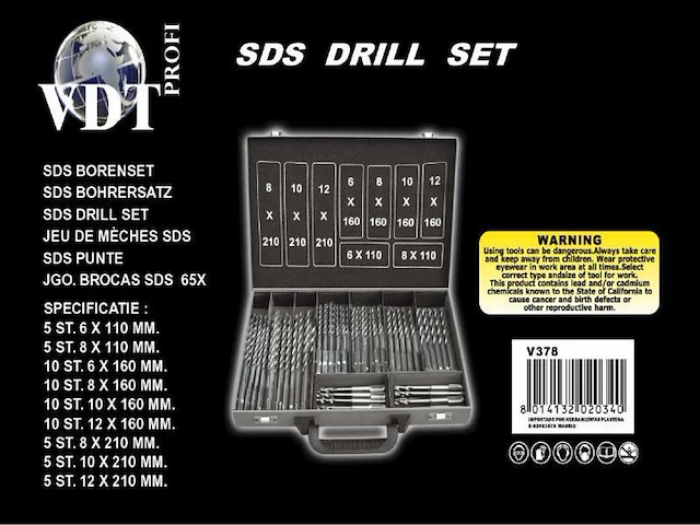 Vdt sds borenset 65-delig - afbeelding 2 van  2