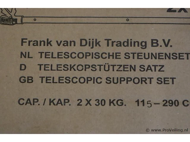 Vdt telescopische steunenset - afbeelding 4 van  4