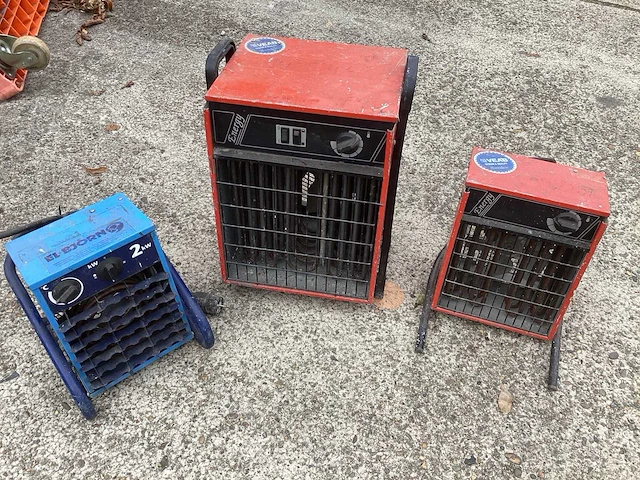 Veab & elbjorn 9 & 2 kw heater (3x) - afbeelding 1 van  2