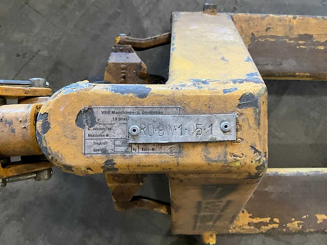 Veb maschinen - hydraulische handpalletwagen lepellengte 120cm - afbeelding 2 van  4
