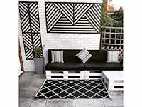 Vector terrascherm – zwart houtcomposiet – 180x90 cm (4x) - afbeelding 2 van  2