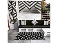 Vector terrascherm – zwart houtcomposiet – 180x90 cm (4x) - afbeelding 2 van  2