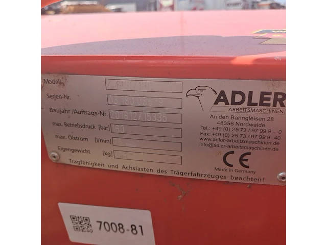 Veegmachine, adler, k 600/180, 2018 - afbeelding 6 van  14
