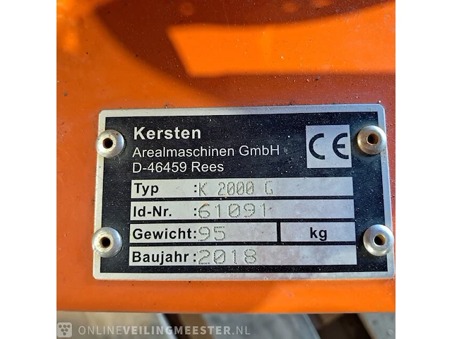Veegmachine kersten, k2000g, bouwjaar 2018 - afbeelding 5 van  27