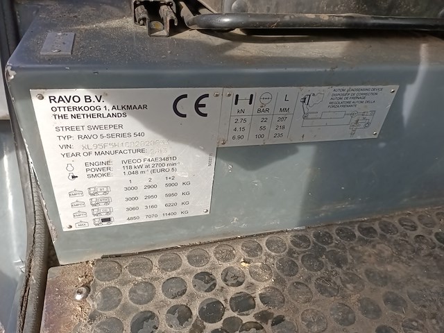 Veegmachine, ravo, 5-series 540, 2013 - afbeelding 17 van  37