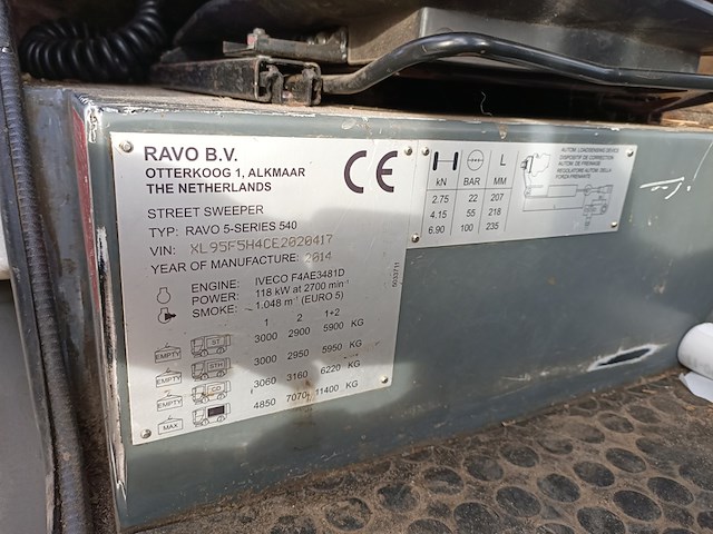 Veegmachine, ravo, 5-series 540, 2014 - afbeelding 37 van  43