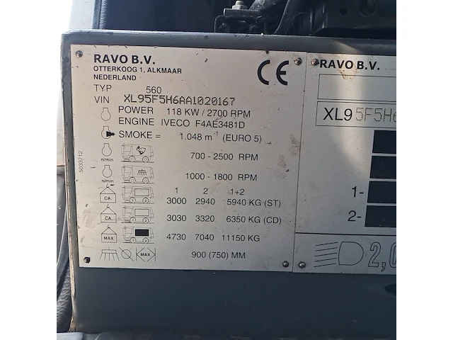Veegmachine, ravo, 580 euro 5, 2011 - afbeelding 28 van  36