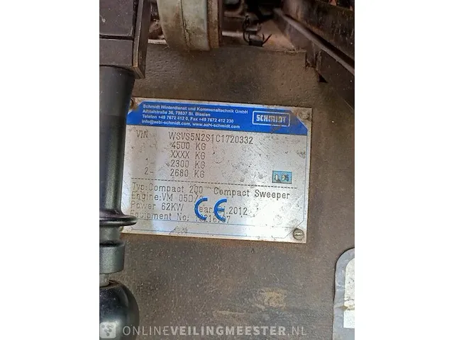 Veegmachine schmidt, swingo 240, bouwjaar 2012 - afbeelding 15 van  33