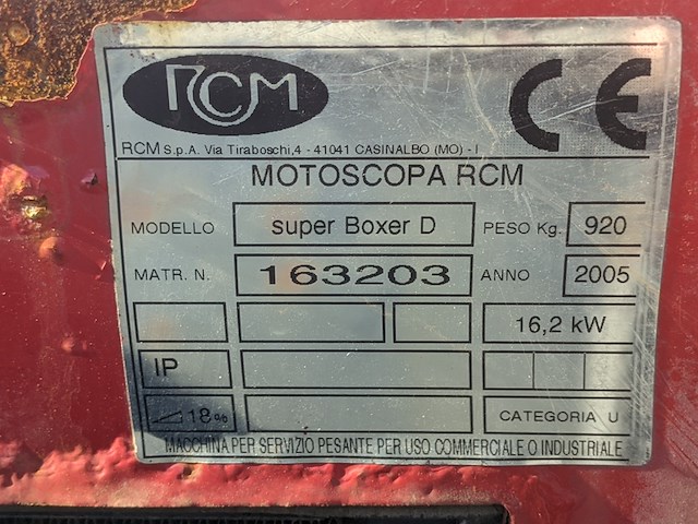 Veegmachine thedra, super boxer diesel, 2005 - afbeelding 18 van  32