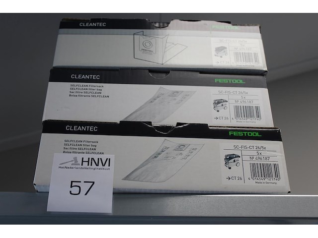 Veertien stofzuigerzakken festool sc-fis-ct26. - afbeelding 1 van  2