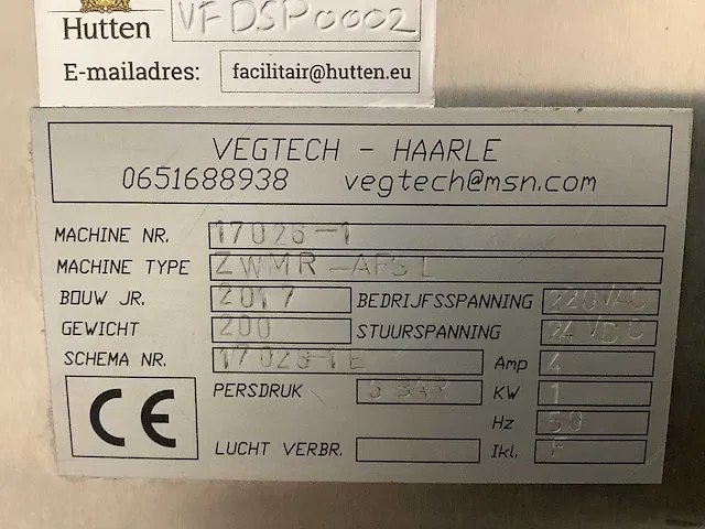 Vegtech - vulmachine - afbeelding 33 van  39