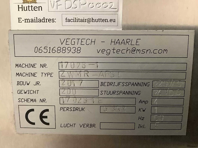 Vegtech - vulmachine - afbeelding 14 van  39