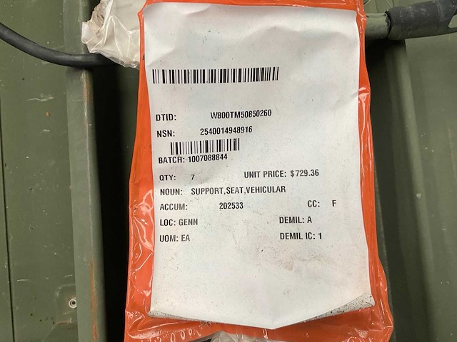 Vehicular seat support (7x) - afbeelding 8 van  8