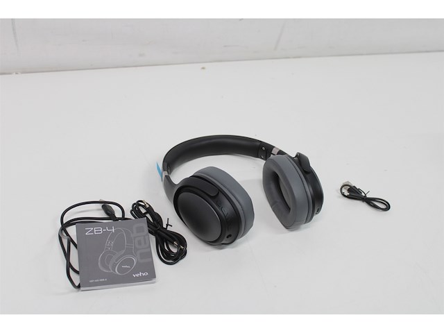 Veho zb-4 draadloze hoofdtelefoon met microfoon 5.3 bluetooth over-ear-stijl zwart/grijs - afbeelding 5 van  6