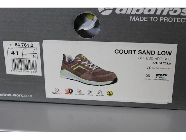 Veiligheid sneaker albatros maat 41. - afbeelding 3 van  3