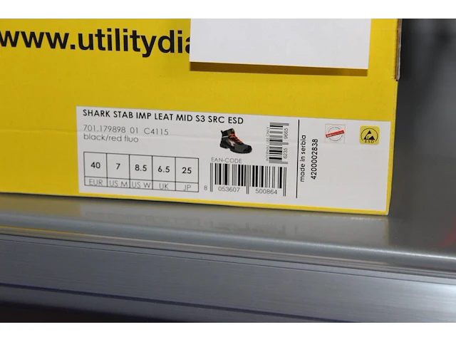Veiligheid-werkschoen utility diadora maat 40. - afbeelding 3 van  3
