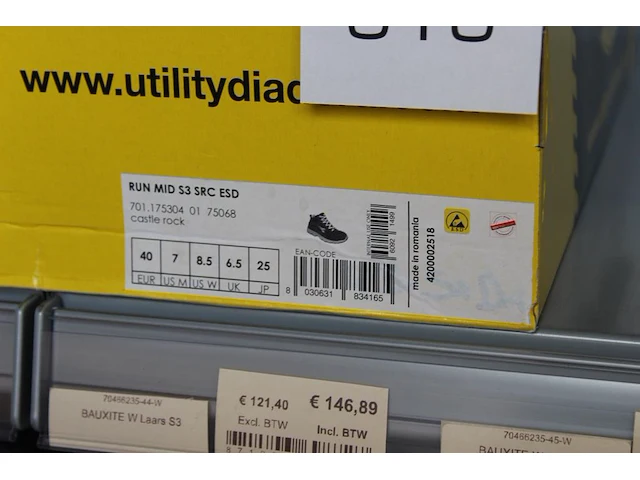 Veiligheid-werkschoen utility diadora maat 40. - afbeelding 3 van  3