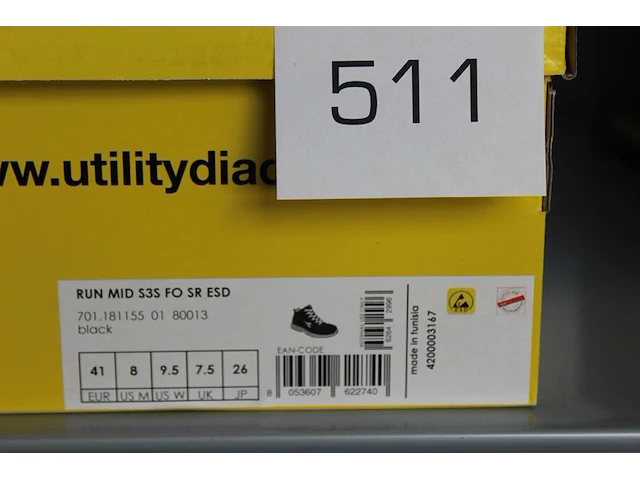 Veiligheid-werkschoen utility diadora maat 41. - afbeelding 2 van  2
