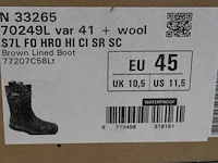 Veiligheids-werklaars grisport maat 45 gevoerd. - afbeelding 3 van  3