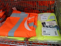 Veiligheidshesjes soien in oranje en geel 14 stuks excl. draadmand - afbeelding 2 van  2