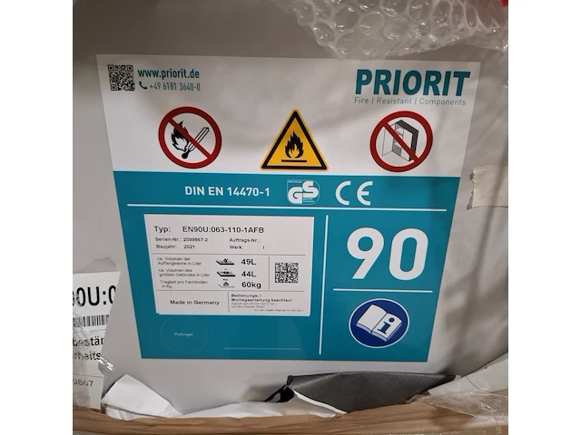 Veiligheidskast, priocab, en-90u:063-110-1afb, 2021 - afbeelding 8 van  9