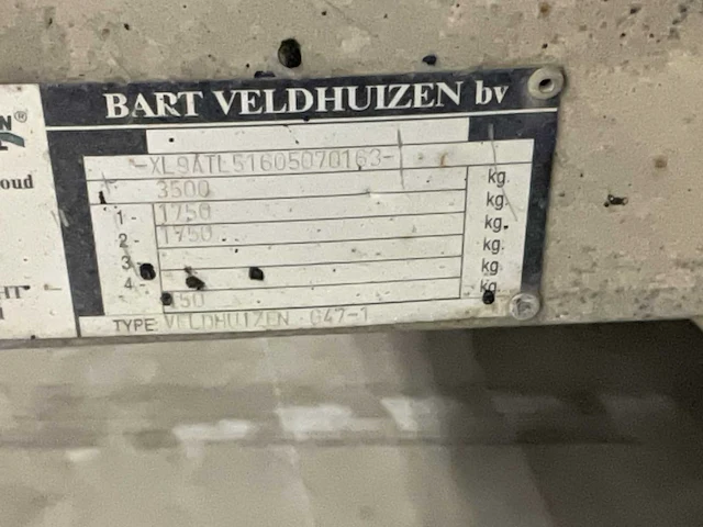 Veldhuizen g47-1 aanhangwagen - afbeelding 7 van  15