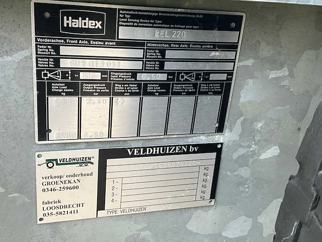 Veldhuizen lel220 parasolwagen - afbeelding 9 van  9