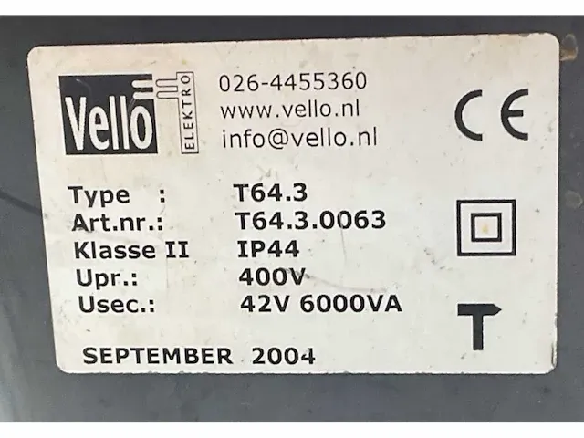 Vello t64-3 bouw aansluitkast / omvormer (2x) - afbeelding 8 van  8