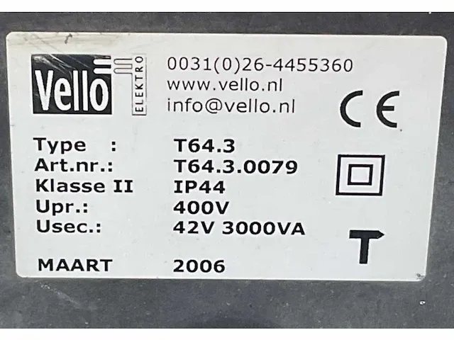 Vello t64-3 bouw aansluitkast / omvormer (2x) - afbeelding 9 van  9