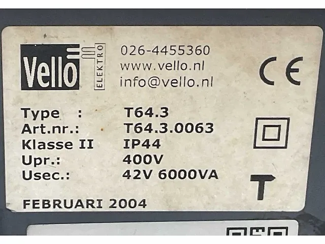Vello t64-3 bouw aansluitkast / omvormer (2x) - afbeelding 8 van  8
