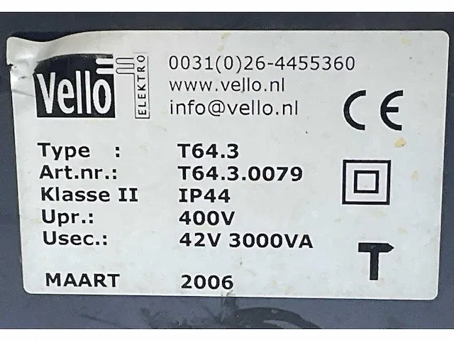 Vello t64-3 bouw aansluitkast / omvormer (2x) - afbeelding 9 van  9