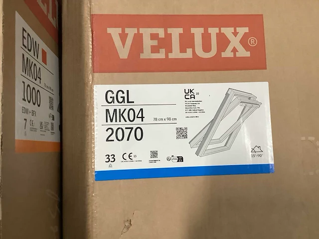 Velux ggl mk04 2070 tuimelvenster 78x98cm - afbeelding 3 van  4