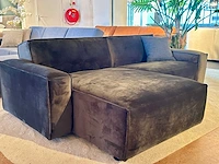 Velvet bank met longchair en bies - afbeelding 2 van  6