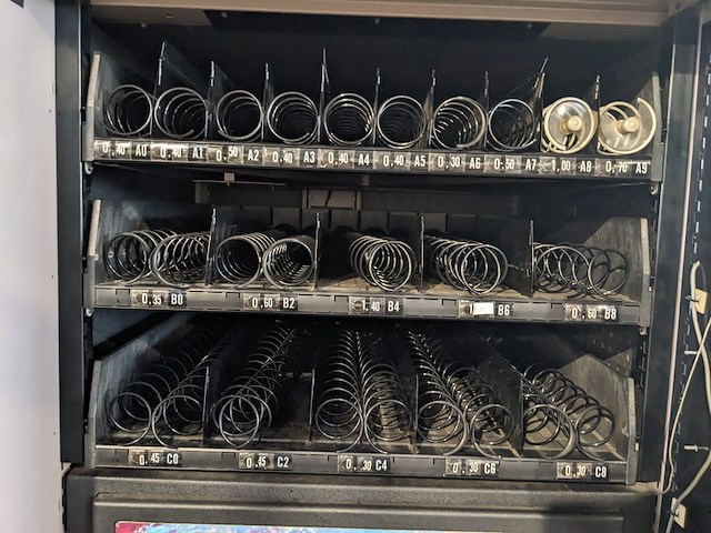 Vending machine voor snacks en drinken, crane national vendors, model 498g - afbeelding 6 van  10