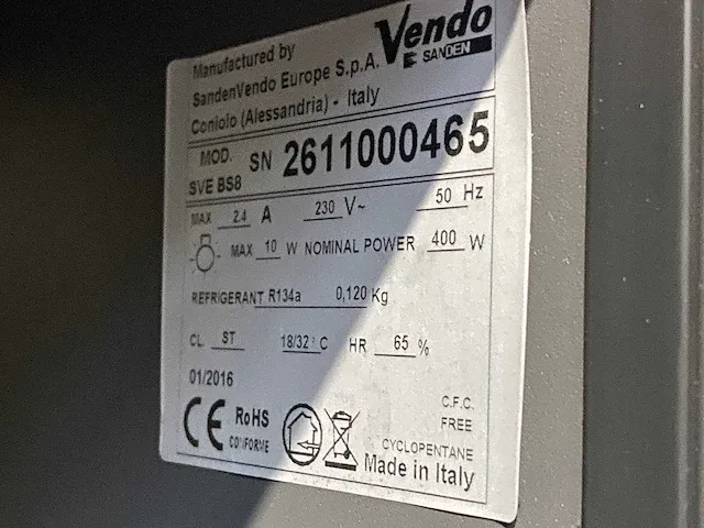 Vendo - g-snack sve bs8 - snoepautomaat - vending machine - afbeelding 9 van  11